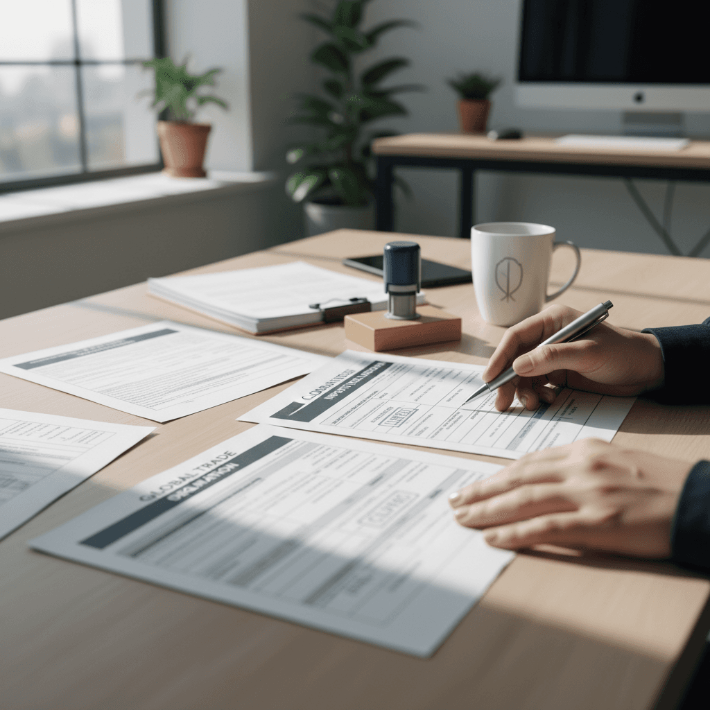 Customs paperwork and import documentation review